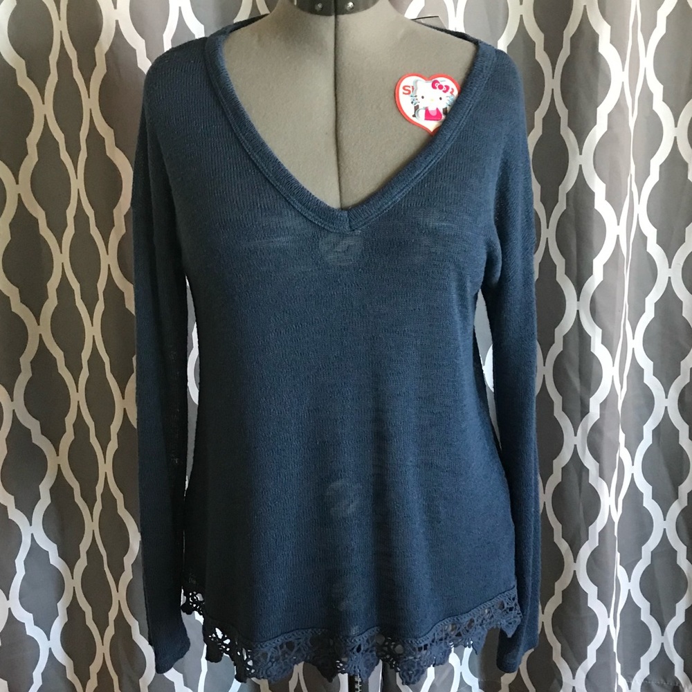 Adorable Cornflower blue, long sleeve shirt.